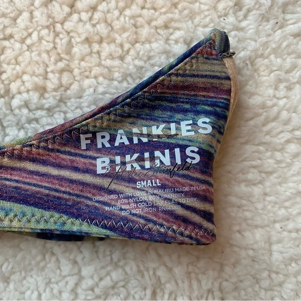 NWOT Frankie’s bikinis x Hailee Steinfeld top stardust shimmy 14214